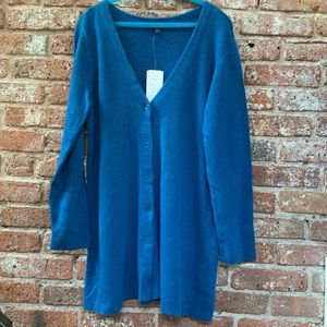 Eileen Fisher button Front sweater,PL